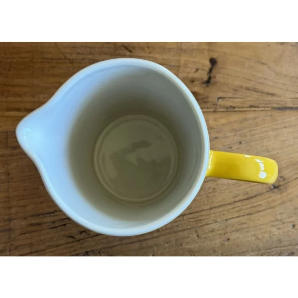 Le Creuset Stoneware 34 oz 1 Liter Coffee Pot French Press Nectar Yellow NEW